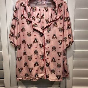 French Bulldog Print Pajama Set
